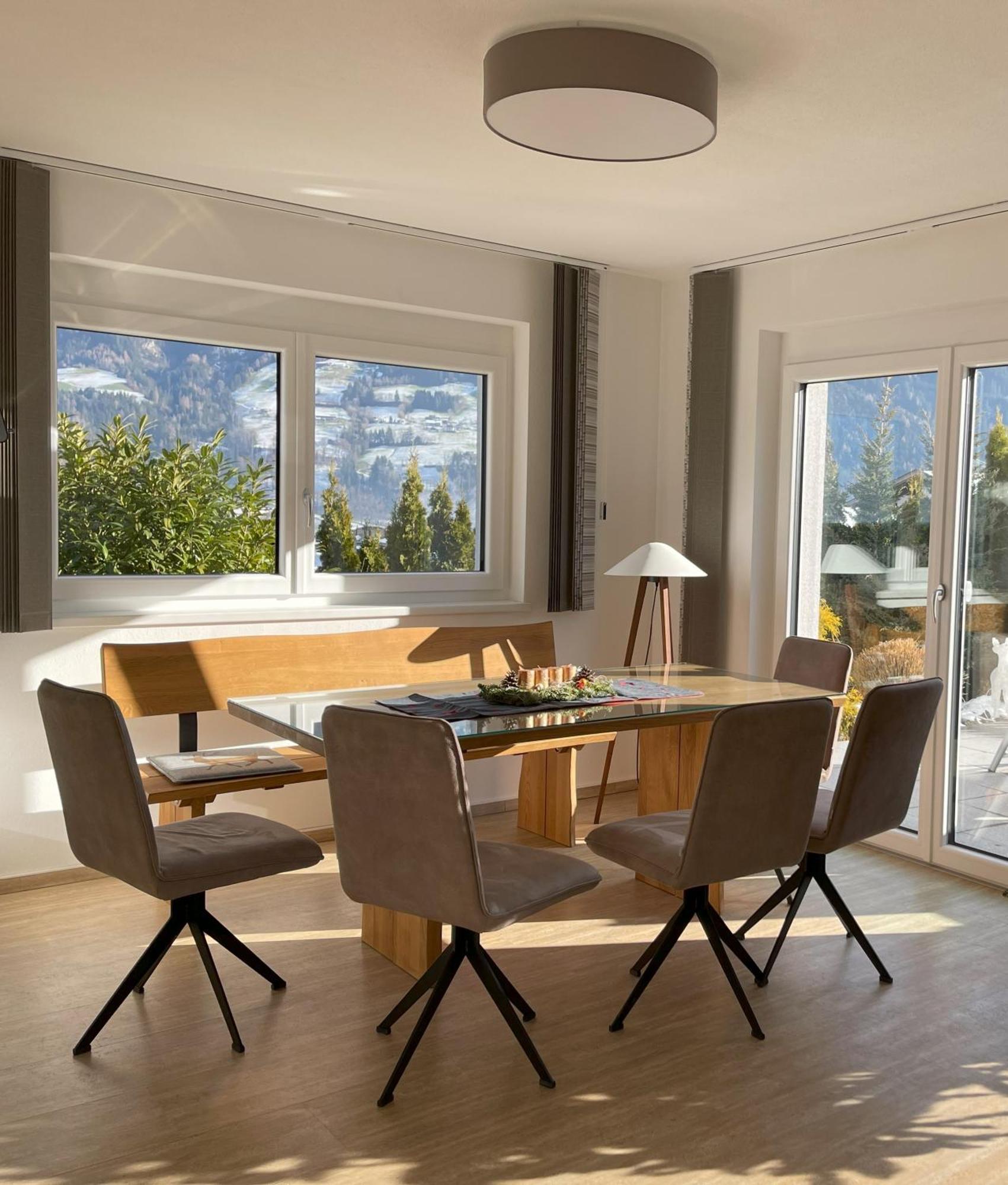 H21 - Modernes Ferienhaus 145Qm, 4Sz, Wellnessbereich Mit Sauna Und Dachterrasse Mit Panoramablick, Kuehlen Und Heizen Mit Geothermie Fügen Exterior foto