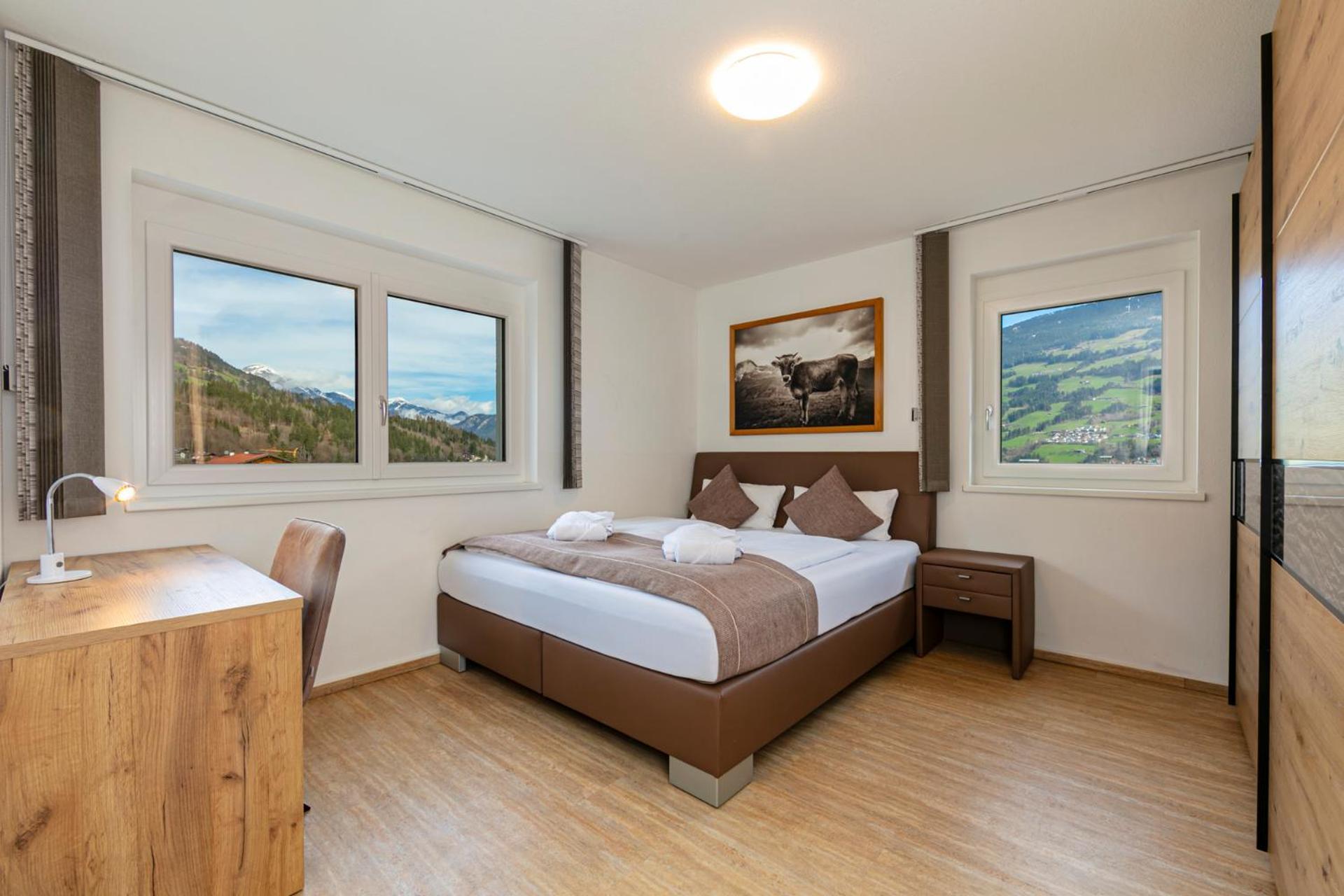 H21 - Modernes Ferienhaus 145Qm, 4Sz, Wellnessbereich Mit Sauna Und Dachterrasse Mit Panoramablick, Kuehlen Und Heizen Mit Geothermie Fügen Exterior foto